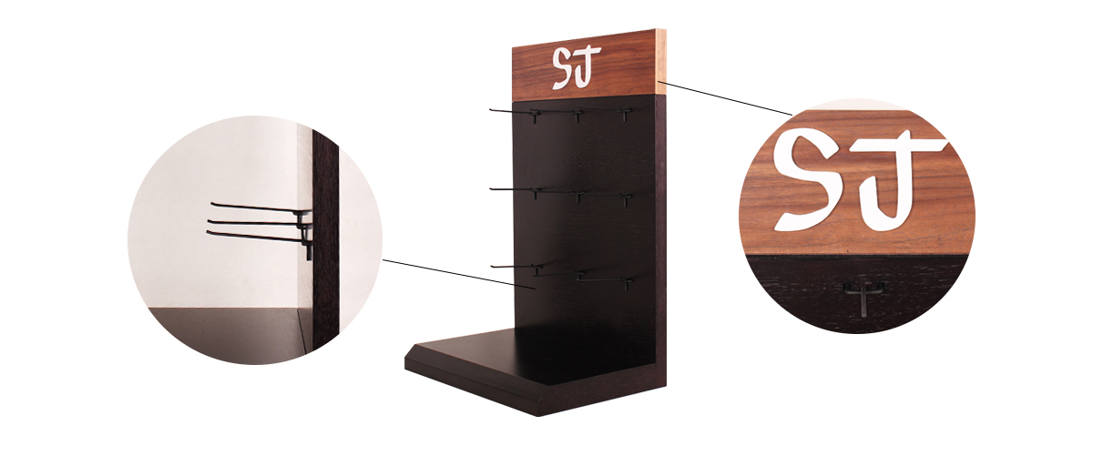 定制木制臺面吊墜展示架 展架定制廠家